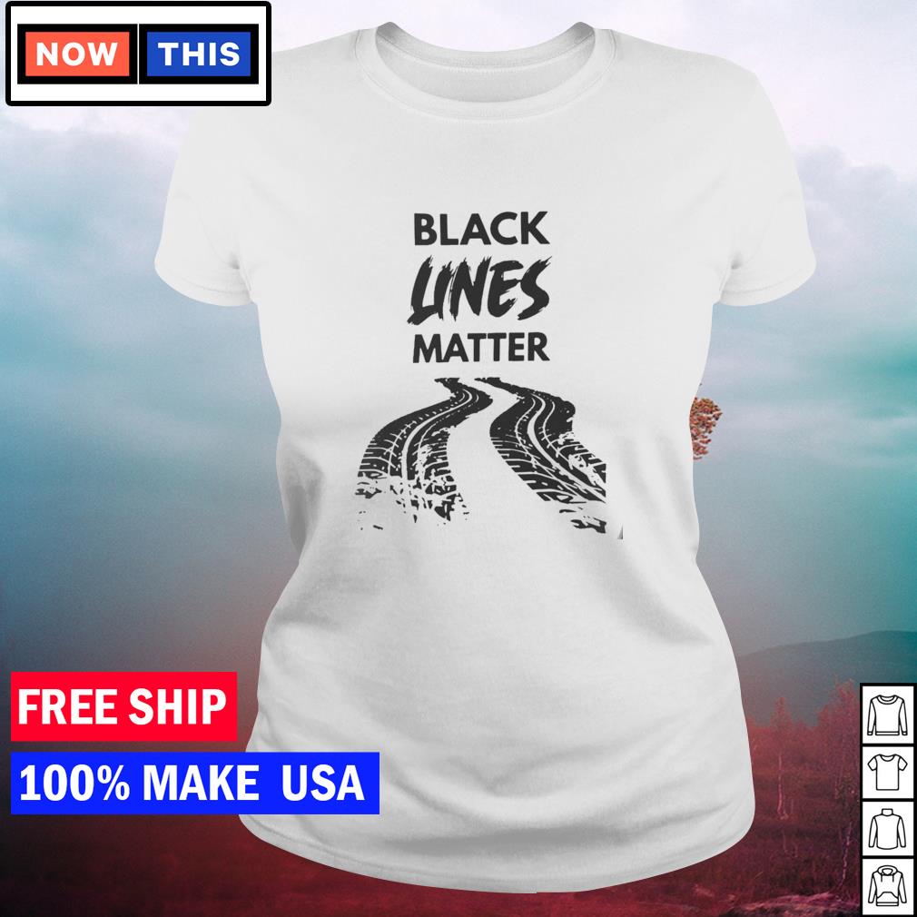 black lines matter t shirt