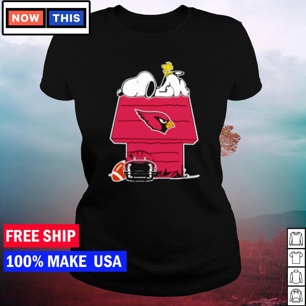 Arizona Cardinals NFL Football Gift Fr Fans Snoopy Woodstock The Peanuts  Movie T Shirt - Banantees