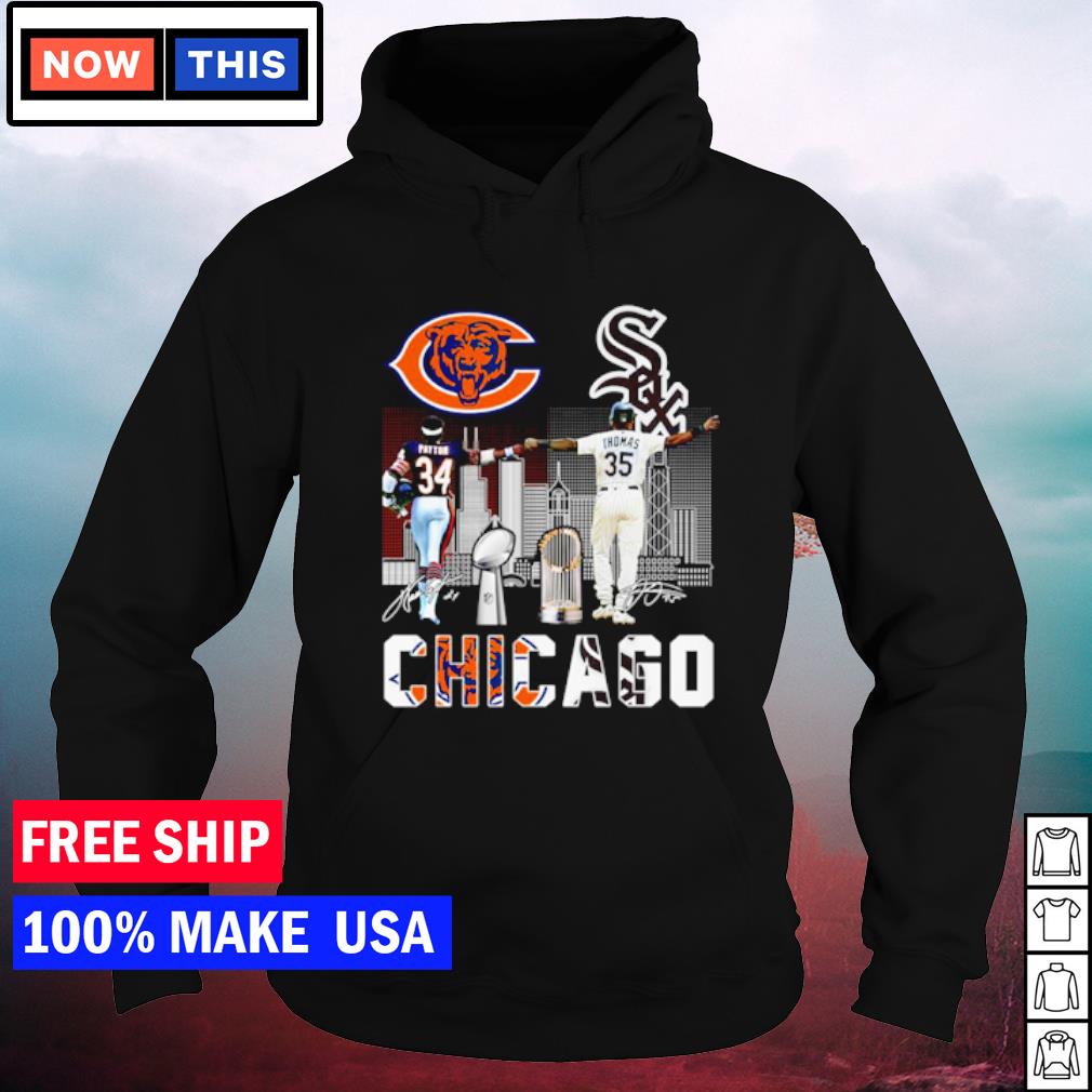 Chicago Bears and Chicago White Sox best players Payton and Thomas shirt,  hoodie, sweater and v-neck t-shirt