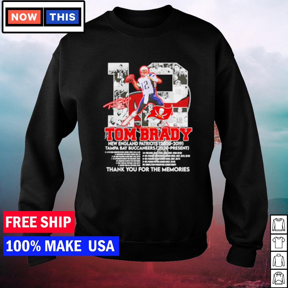 Thank you Tom Brady New England Patriots 2000 2019 Tampa Bay Buccaneers  2020 2022 shirt, hoodie, sweater, long sleeve and tank top