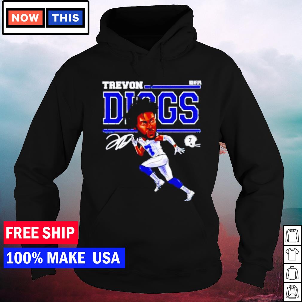 Dallas Cowboys Trevon Diggs cartoon signature shirt, hoodie, sweater and  v-neck t-shirt