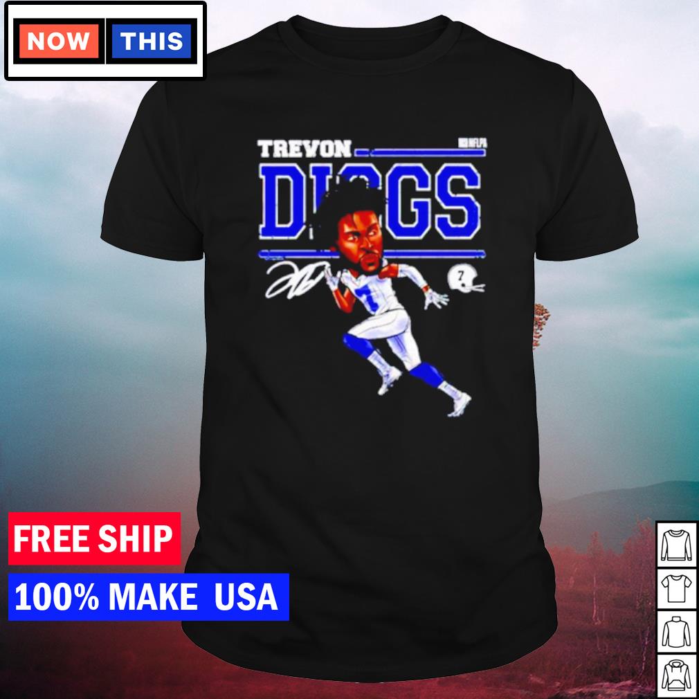 Dallas Cowboys Trevon Diggs cartoon signature shirt, hoodie, sweater and  v-neck t-shirt