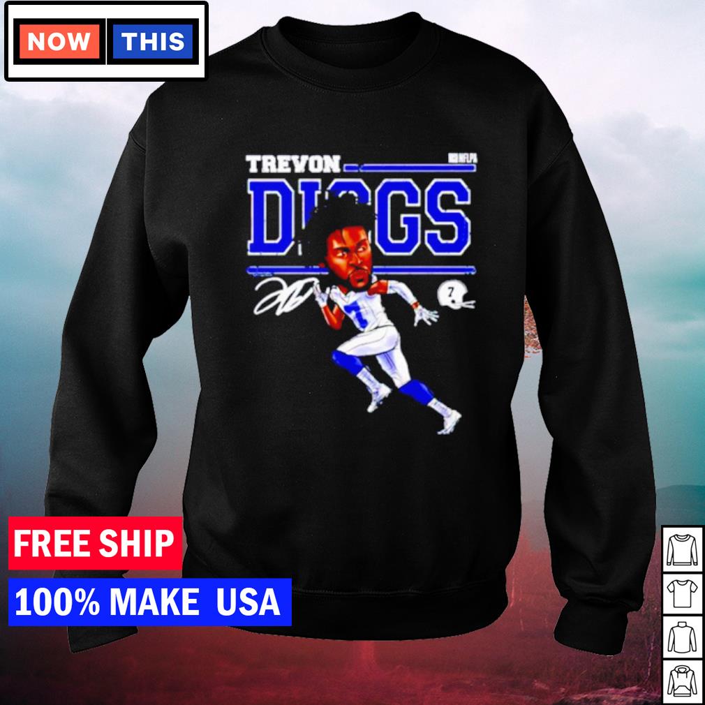 Dallas Cowboys trevon diggs cartoon signature shirt, hoodie