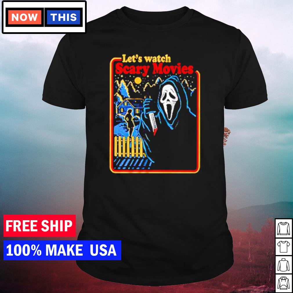 Best let's watch scary movie scream ghostface scary movie shirt
