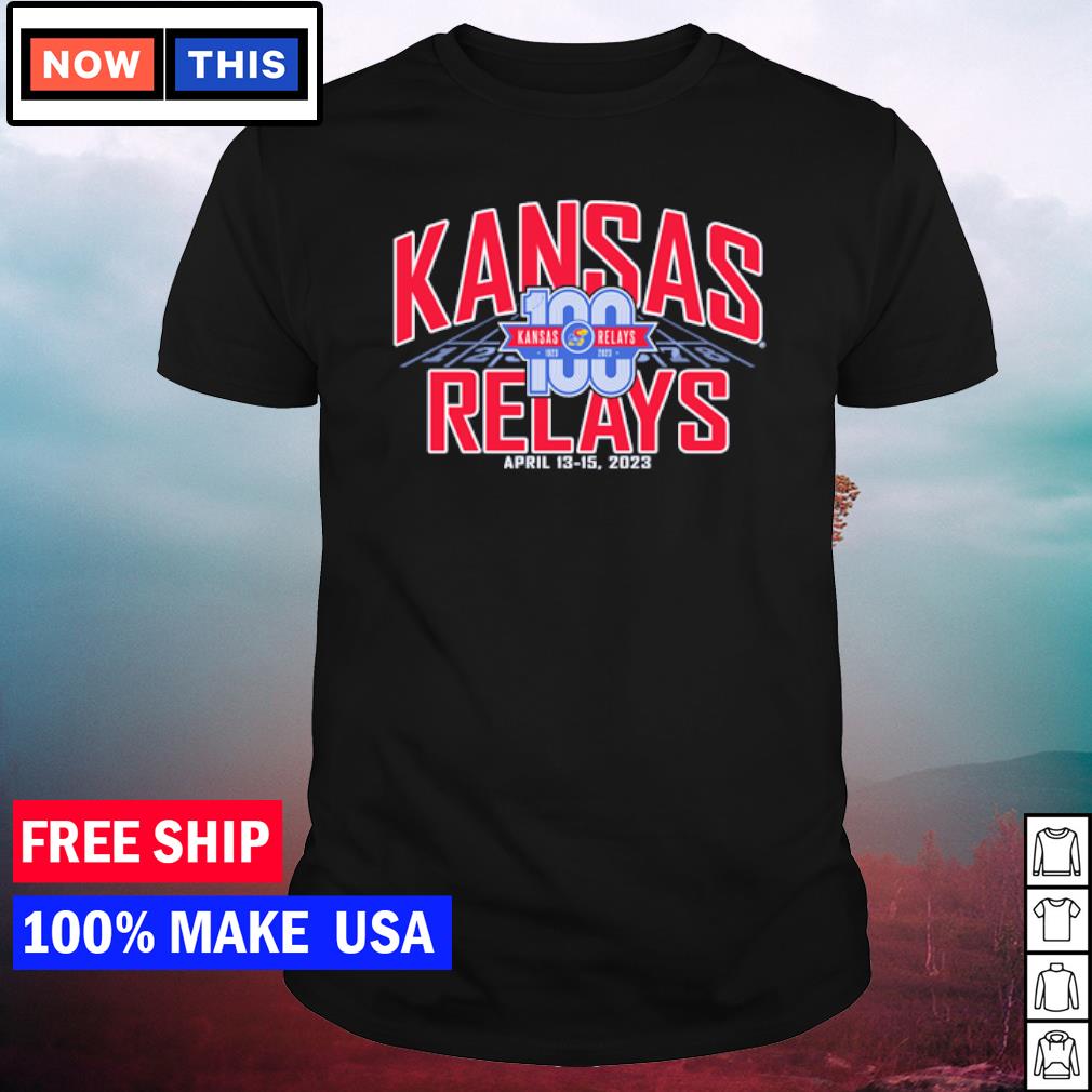 Funny men's 100th Kansas Relays Commemorative shirt