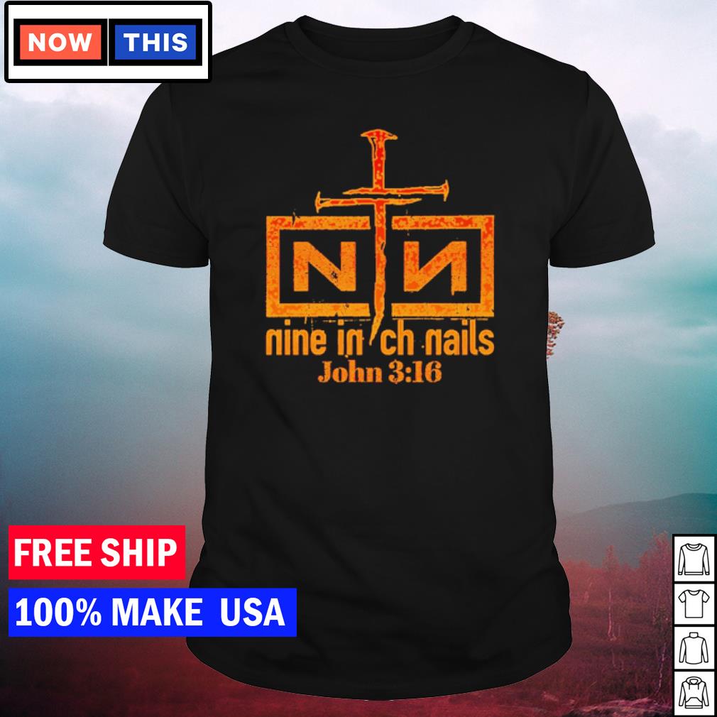 Official nIN John nine inch nails 3 16 shirt