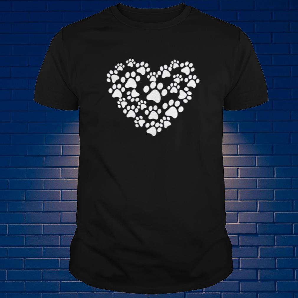 PetDesignz Paw Print Heart with Love Graphic Hoodie Sweatshirt