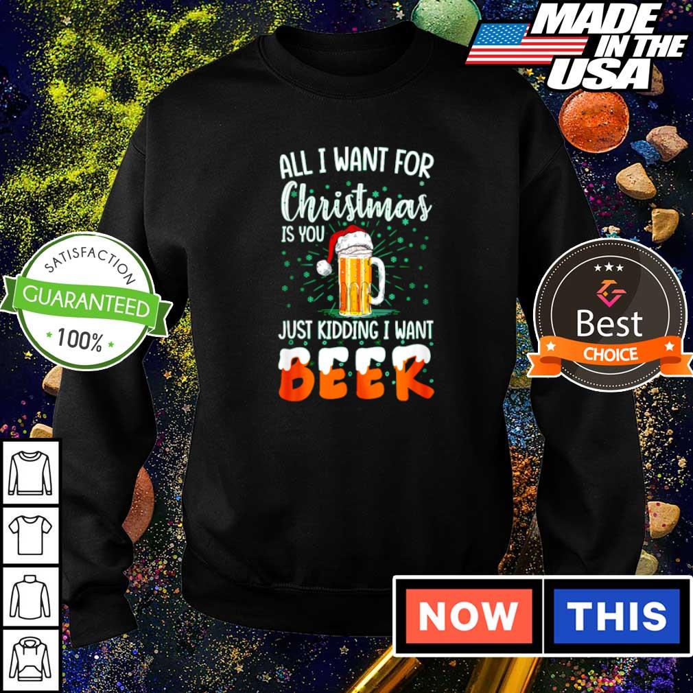 all i want for christmas is beer sweater